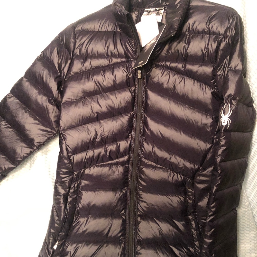 SPYDER Women's Down Jacket, Small, NWT, Black